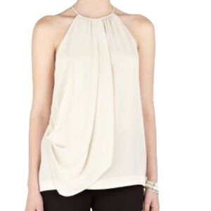 Theory Silk  Purple Halter Top Size M